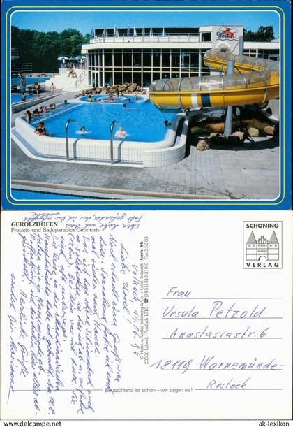 Gerolzhofen Freizeit- und Badeparadies Geomaris, Rutsche Aussenbecken 1994