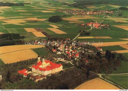 Kloster Roggenburg Kloster Praemonstratenser Fliegeraufnahme Felder Ortschaft Ki