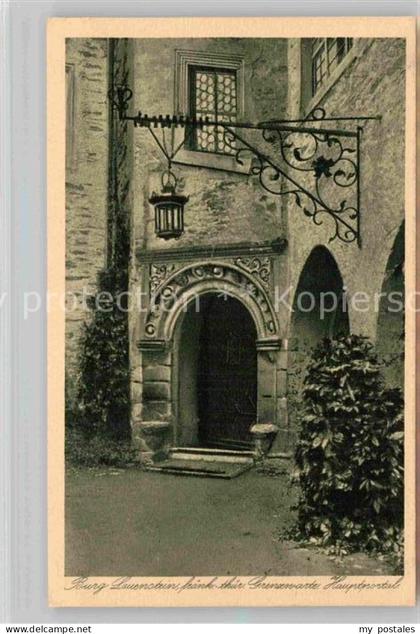 Lauenstein Oberfranken Burg Lauenstein Hauptportal