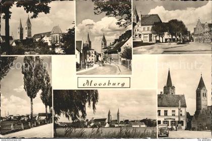 Moosburg Isar Ortsansicht mit Kirche Marktplatz Uferpartie