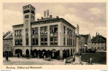 Moosburg Isar Rathaus Mariensaeule