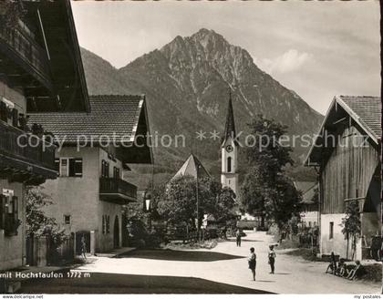 Piding Ortsstrasse Kirche Hochstaufen Chiemgauer Alpen