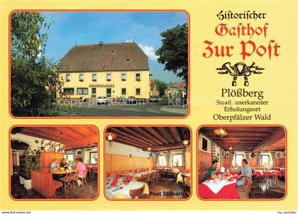 Ploessberg Oberpfalz Tirschenreuth Bayern Gasthof-zur-Post Marktplatz Post-Stueb
