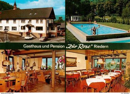 Riedern Erftal Eichenbuehl Unterfranken Gasthaus Pension zur Rose Gastraum Swimm