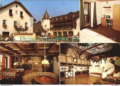 Woerth Donau Gasthof Rosenhof Woerth Gastraum Treppenaufgang Zimmer