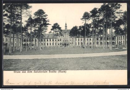 AK Beelitz /Mark, Blick zum Sanatorium