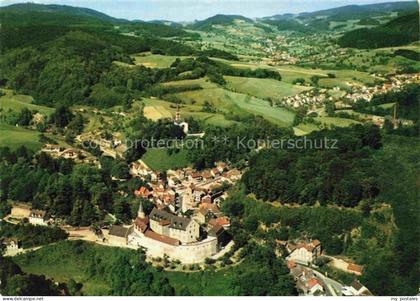 Schoenberg Bensheim Hessen Fliegeraufnahme mit Schloss Schoenberg