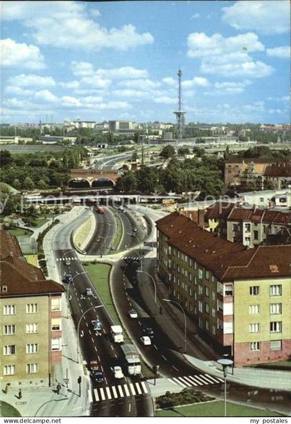 BERLIN  CITY Halensee Stadtautobahn mit Funkturm