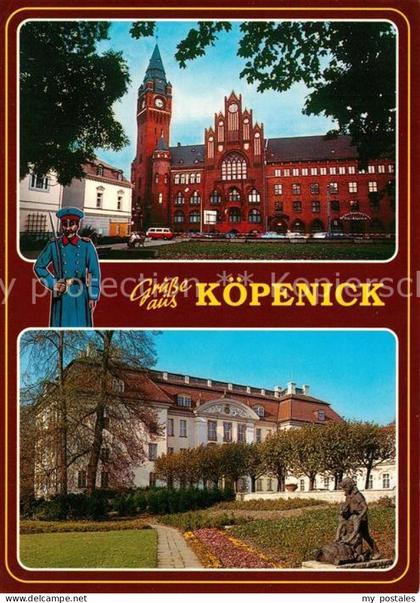 Koepenick Rathaus Schloss Denkmal Statue Hauptmann von Koepenick