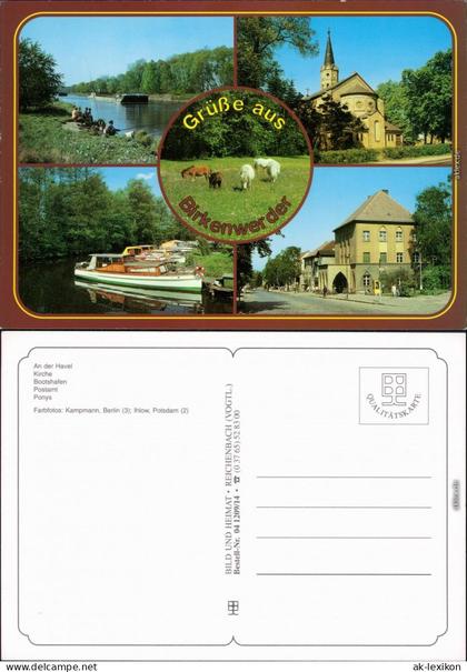 Birkenwerder An der Havel, Kirche, Bootshafen, Postamt, Ponys 1995