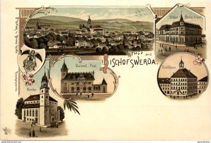 Gruss aus Bischofswerda - Litho