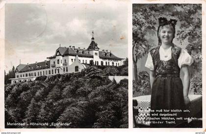Höhencafé Marienbad Böhmen Mähren Postkarte AK 1933
