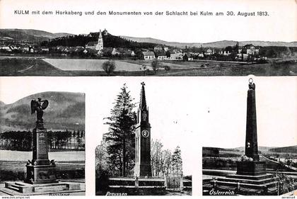 Kulm Chlumec Horkaberg Monumenten Schlacht Postkarte