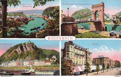 Schäferwand mit Kettenbrücke und Elbhof Tetschen-Bodenbach Böhmen Postkarte AK