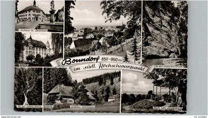 Bonndorf Schwarzwald Bonndorf Rathaus Brunnen Schloss Gasthaus Sommerau Wutachsc