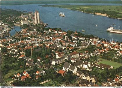 Brake Unterweser Fliegeraufnahme