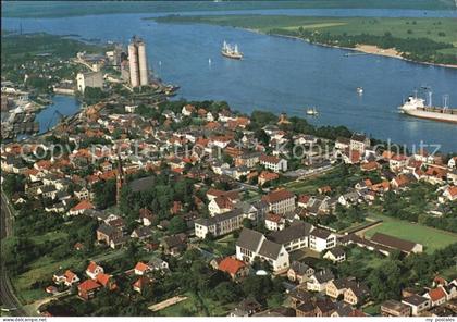 Brake Unterweser Luftaufnahme