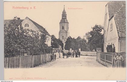 (113536) AK Fichtenberg, Mühlberg, Elbe, Schlossstraße, Kirche, bis 1905