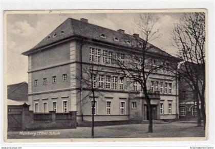 39021640 - Muehlberg mit Schule gelaufen von 1935. Gute Erhaltung.