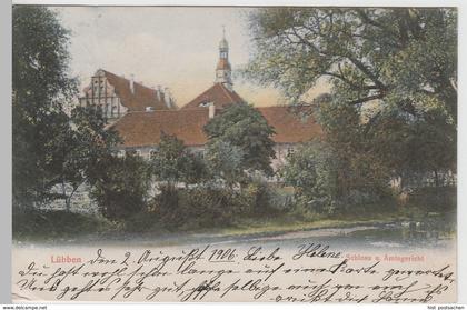 (65107) AK Lübben, Schloss und Amtsgericht, 1906