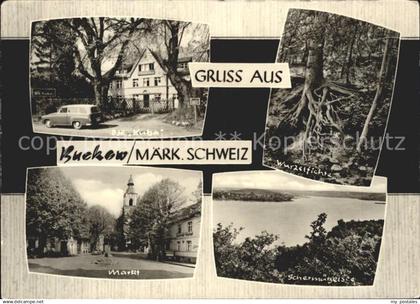 Buckow Maerkische Schweiz Haus Kuba Markt Wurzelfichte