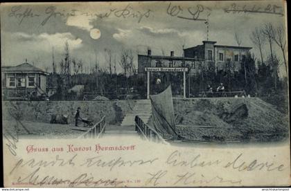 Clair de lune CPA Hermsdorf Münchehofe in Brandenburg, Kurort