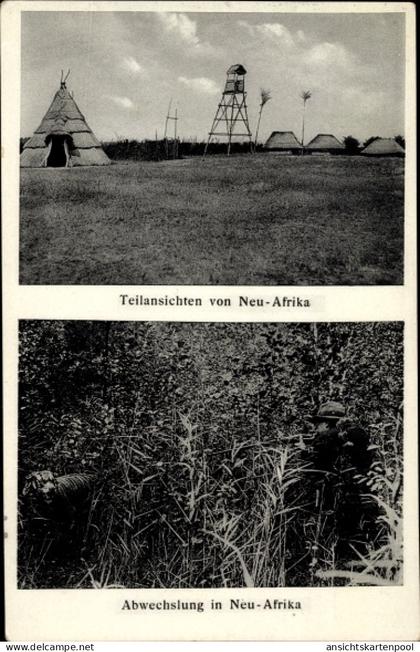 CPA Ahrensdorf Templin in der Uckermark, Neu Afrika, Teilansichten