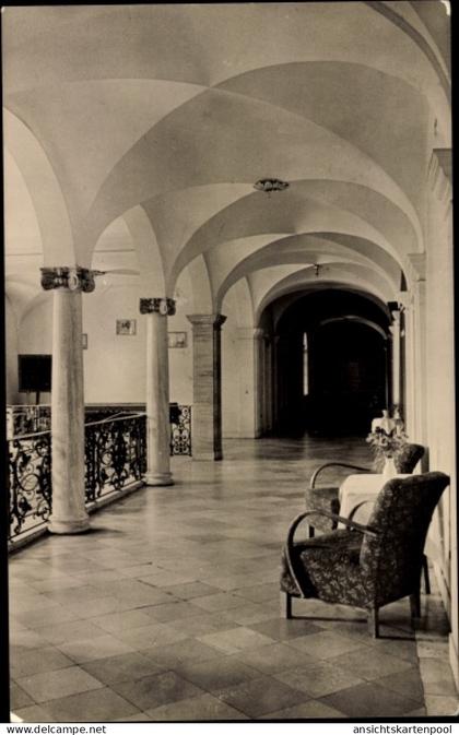 CPA Bärenklau Schenkendöbern Niederlausitz, Genesungsheim Georgi Dimitroff, Innenansicht