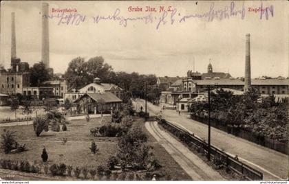 CPA Bückgen Großräschen in der Niederlausitz, Grube Ilse, Brikettfabrik, Ziegelei