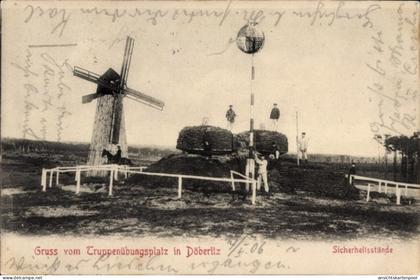 CPA Dallgow Döberitz im Havelland, Truppenübungsplatz, Sicherheitsstände