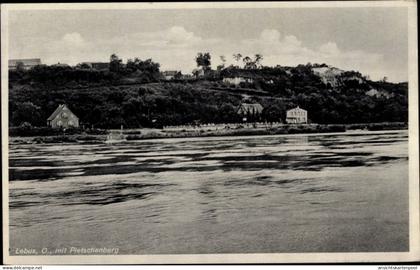 CPA Lebus an der Oder, Blick zum Ort mit Pletschenberg
