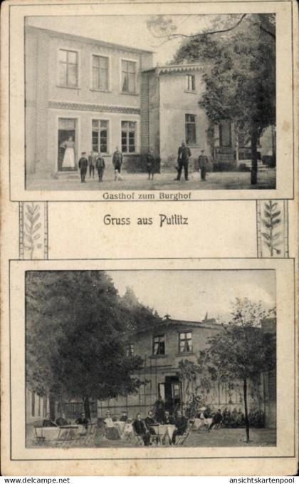 CPA Putlitz in der Prignitz, Gasthof zum Burghof