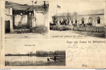 CPA Summt Mühlenbeck Mühlenbecker Land, Saal, Gasthof zum Summter See, Albert Paul, Saal