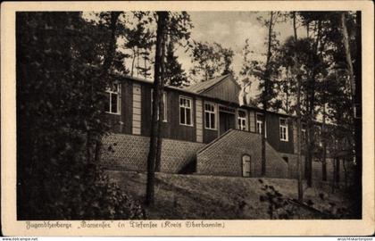 CPA Tiefensee Werneuchen in Brandenburg, Jugendherberge Damensee