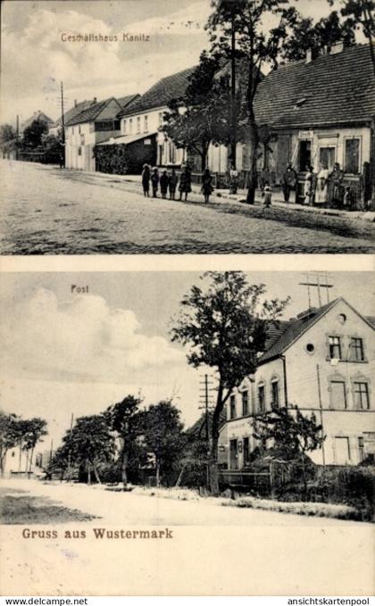 CPA Wustermark im Havelland, Geschäft Kanitz, Post