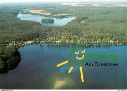 Dreetz Neustadt Dosse Fliegeraufnahme Dreetzsee Camping