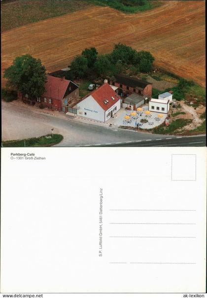 Groß-Ziethen-Schönefeld Parkberg-Café vom Flugzeug aus, Luftaufnahme 1993