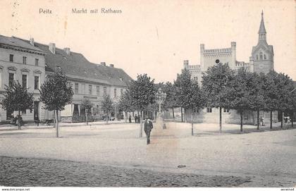 Peitz Brandenburg Markt mit Rathaus