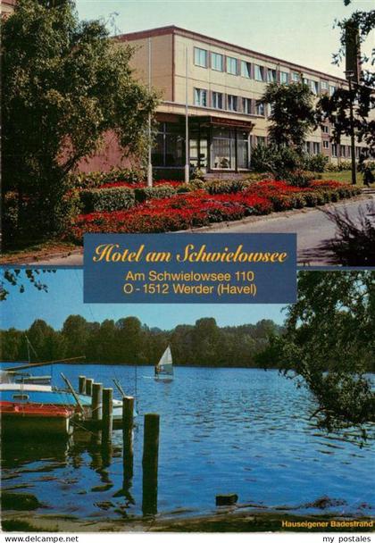 Werder Havel Hotel-am-Schwielowsee Schwielowsee See Segelboot Bootsanleger Bades