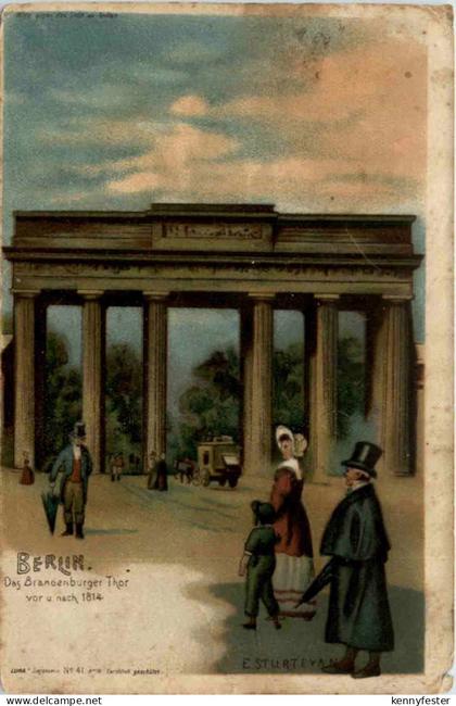 Berlin - Brandenburger Tor - Litho
