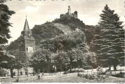 Braubach Rhein Braubach Burg Kirche x 1960