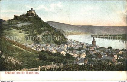Braubach Rhein mit Marksburg