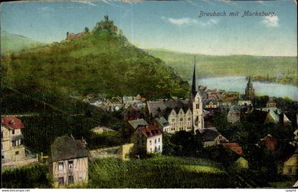CPA Braubach mit Marksburg
