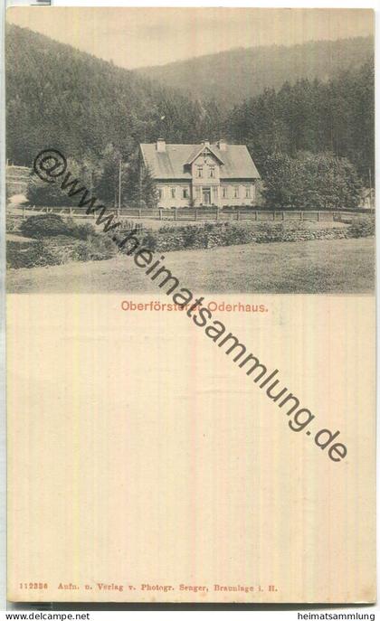 Oberförsterei Oderhaus - Verlag Senger Braunlage