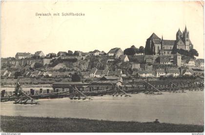 Breisach mit Schiffbrücke