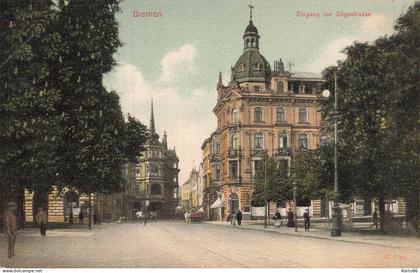 bremen , basse saxe * eingang zur sögestrasse * breme germany allemagne