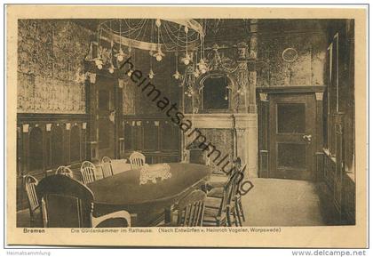 Bremen - Güldenkammer im Rathaus - Verlag Alb. Rosenthal Bremen
