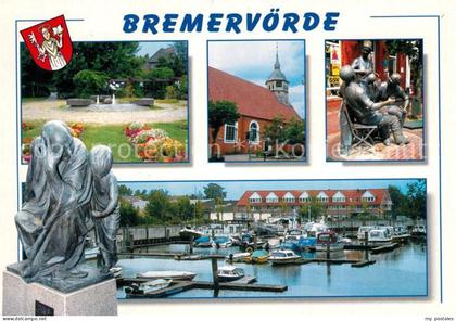 Bremervoerde Park Kirche Plastiken Yachthafen