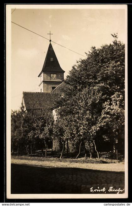 AK Brück, Kirche mit Parkanlage