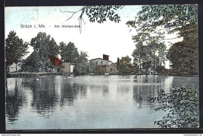 AK Brück / Mark, Am Mühlen-See
